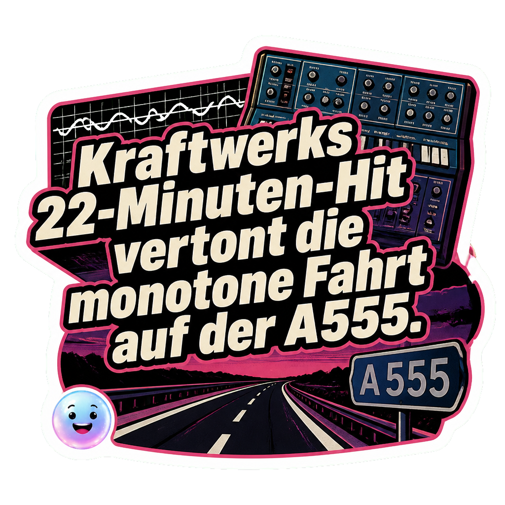 Kraftwerks 22-Minuten-Hit vertont die monotone Fahrt auf der A555.