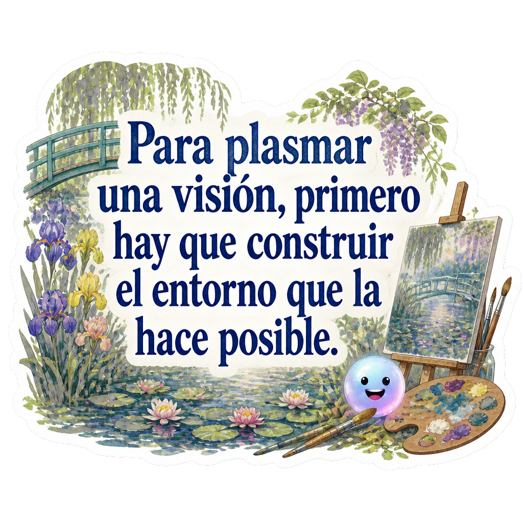 Para plasmar una visión, primero hay que construir el entorno que la hace posible.