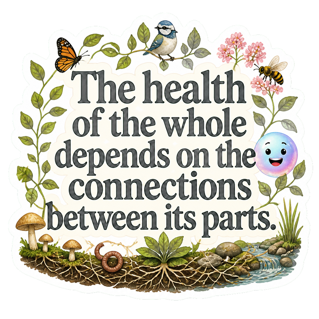 The health of the whole depends on the connections between its parts.