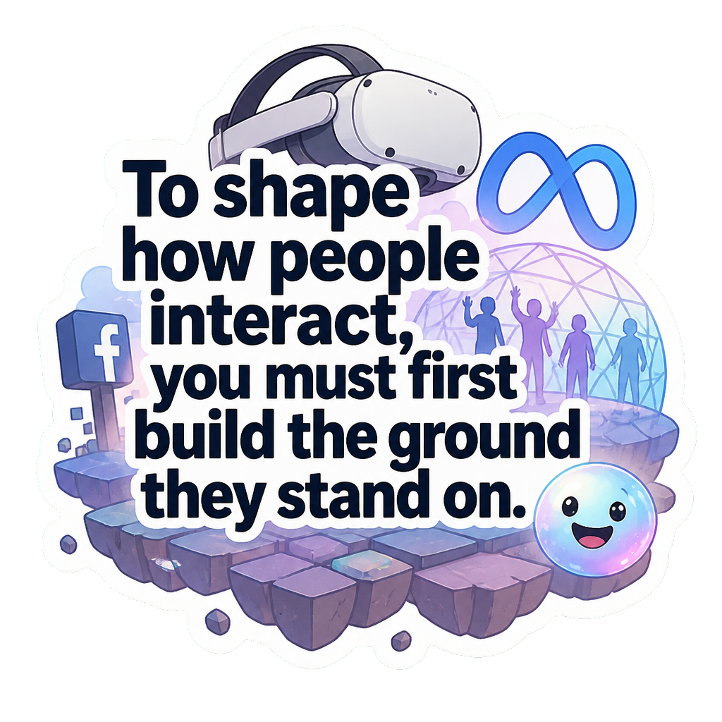 To shape how people interact, you must first build the ground they stand on.