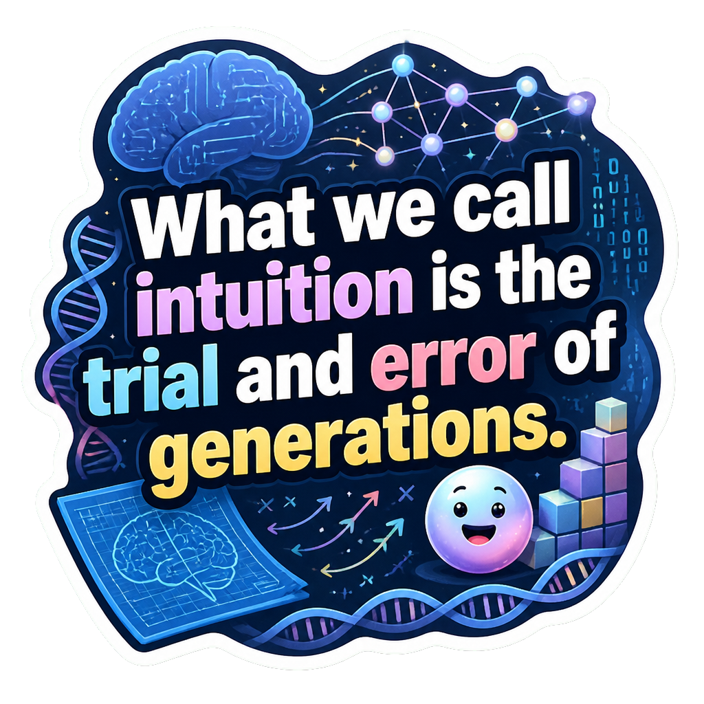 What we call intuition is the trial and error of generations.