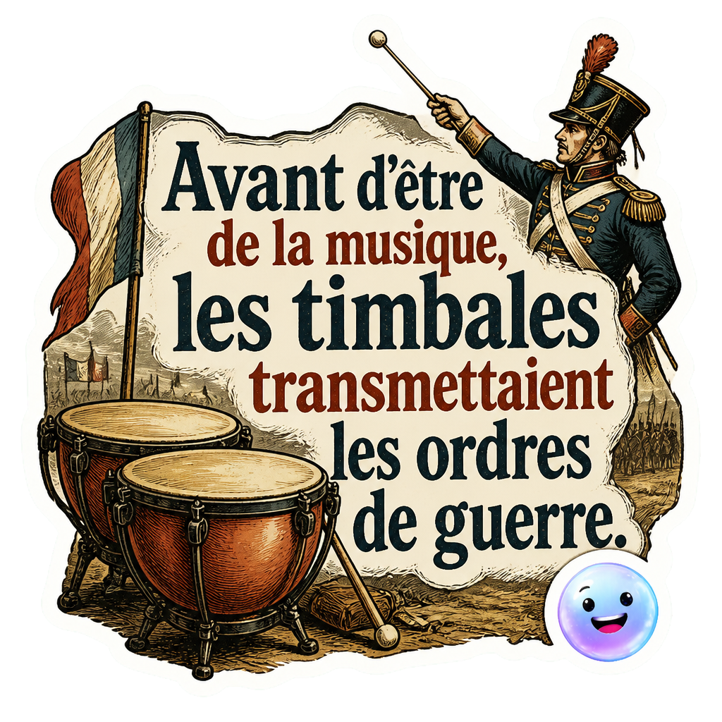 Avant d'être de la musique, les timbales transmettaient les ordres de guerre.