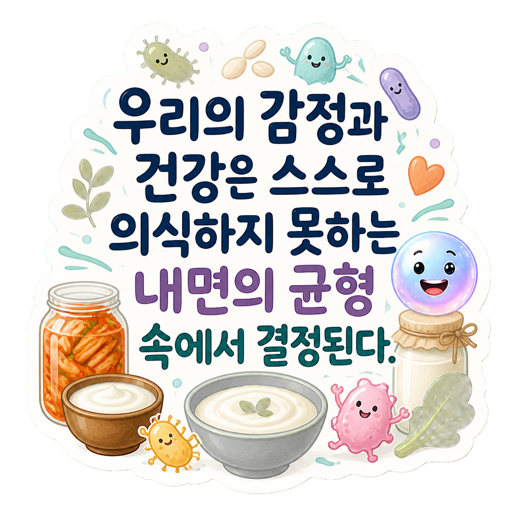 우리의 감정과 건강은 스스로 의식하지 못하는 내면의 균형 속에서 결정된다.