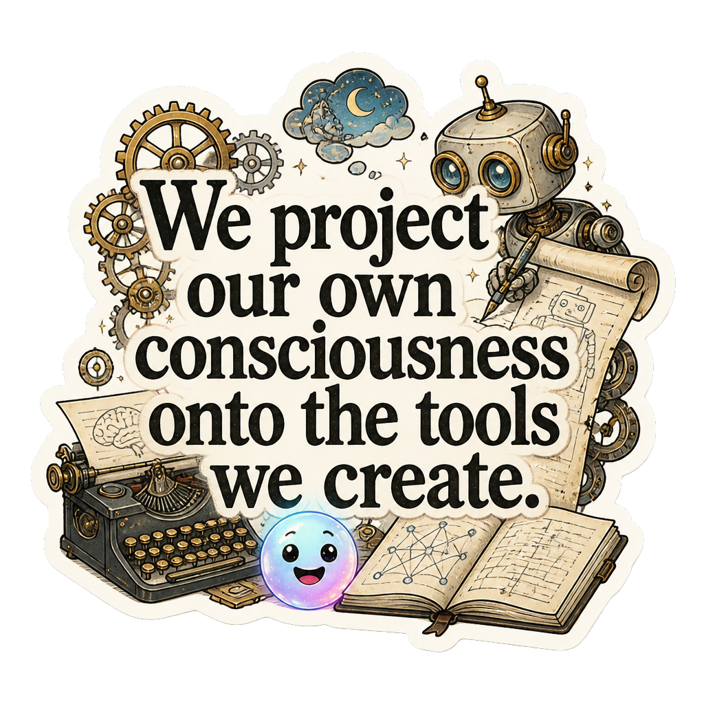 We project our own consciousness onto the tools we create.
