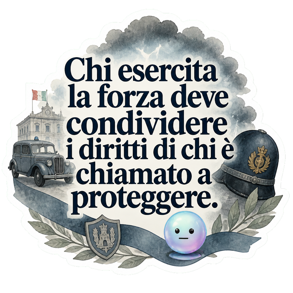 Chi esercita la forza deve condividere i diritti di chi è chiamato a proteggere.
