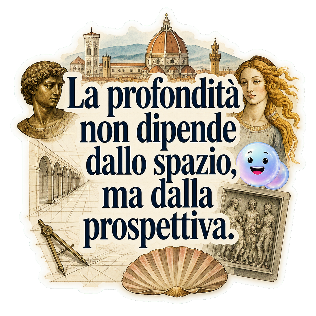 La profondità non dipende dallo spazio, ma dalla prospettiva.