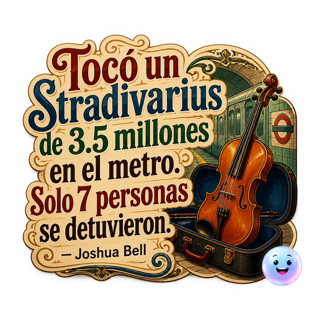 Tocó un Stradivarius de 3.5 millones en el metro. Solo 7 personas se detuvieron.