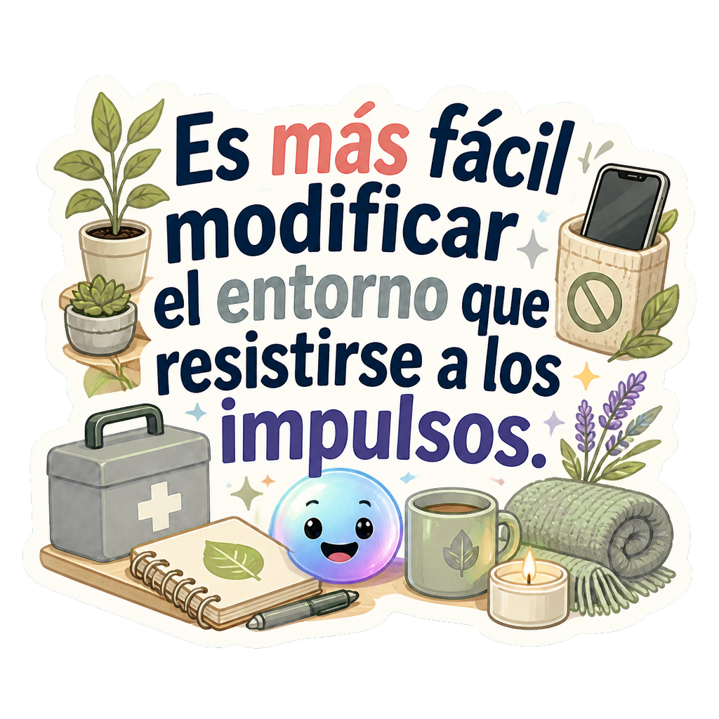 Es más fácil modificar el entorno que resistirse a los impulsos.