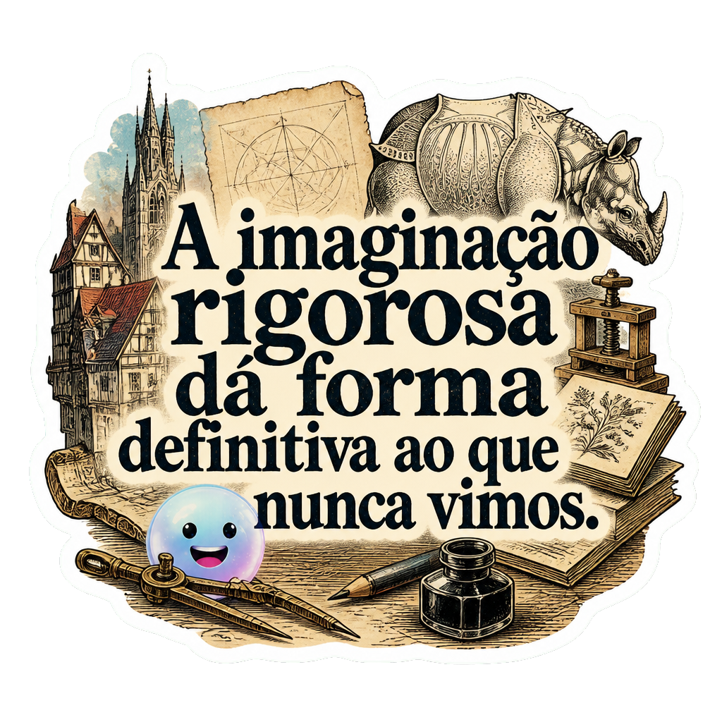 A imaginação rigorosa dá forma definitiva ao que nunca vimos.