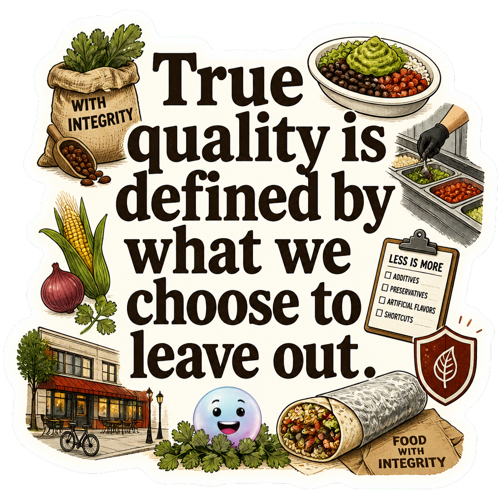 True quality is defined by what we choose to leave out.