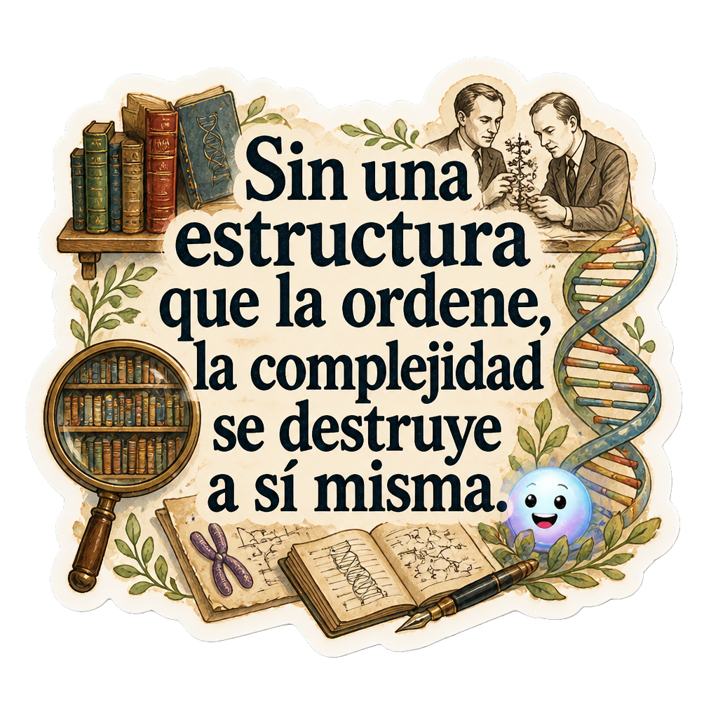 Sin una estructura que la ordene, la complejidad se destruye a sí misma.