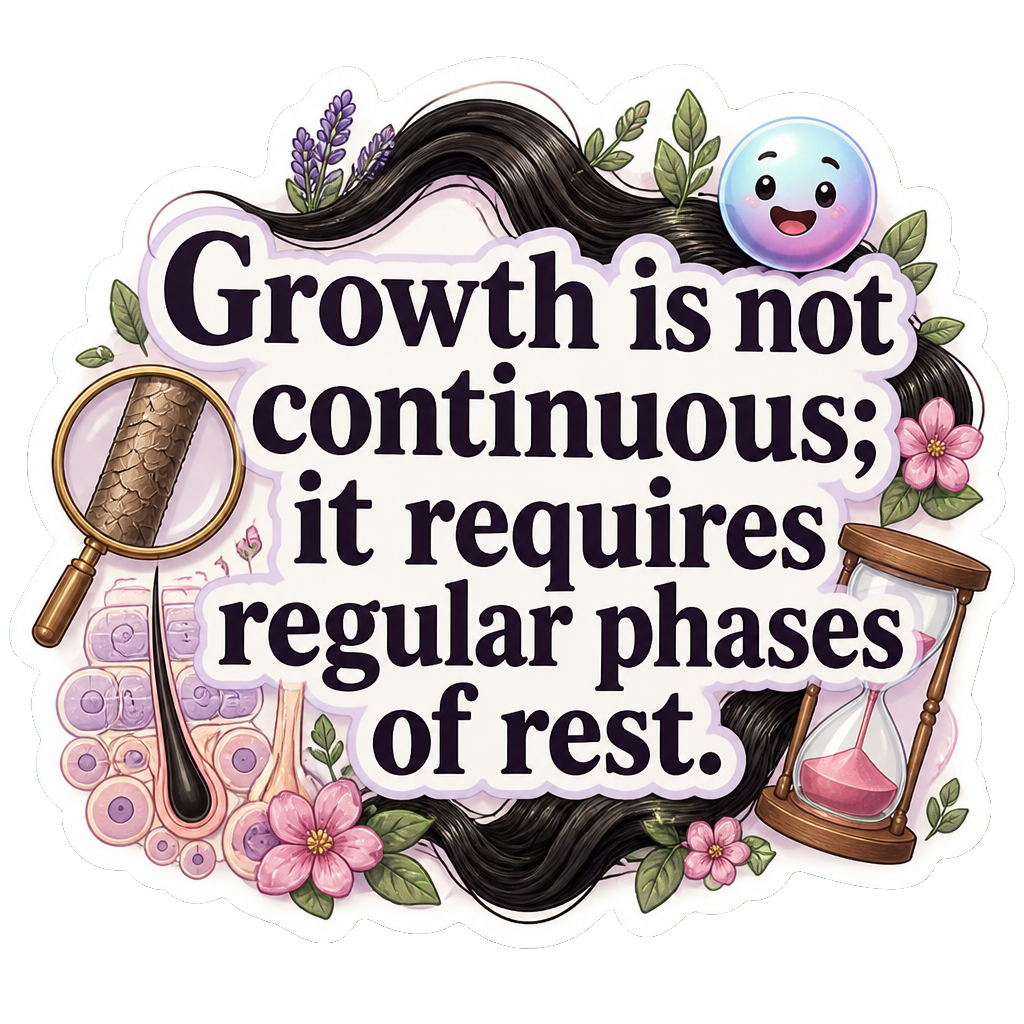Growth is not continuous; it requires regular phases of rest.