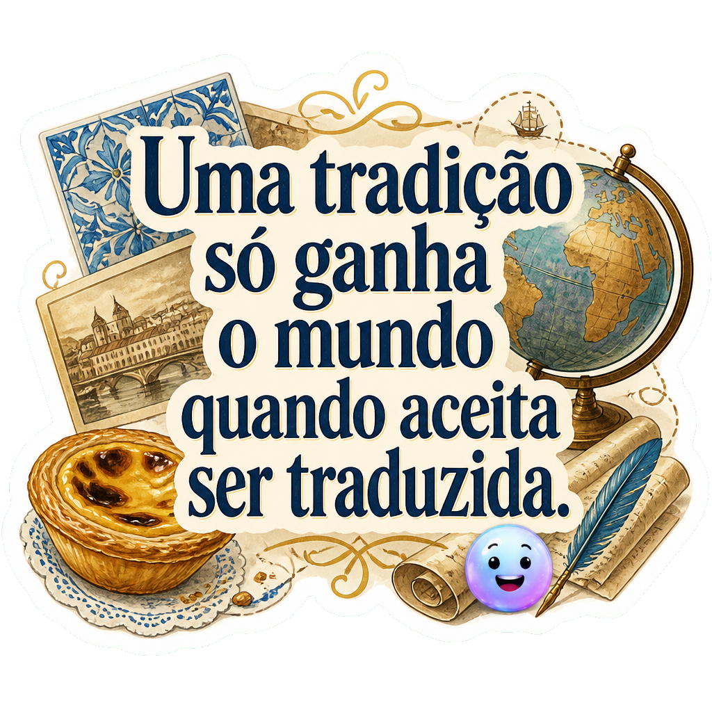 Uma tradição só ganha o mundo quando aceita ser traduzida.