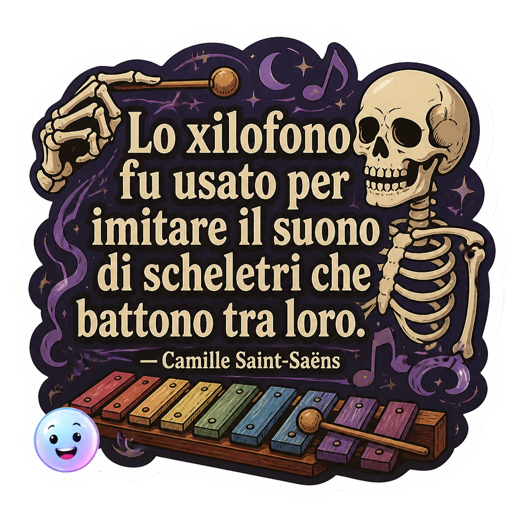 Lo xilofono fu usato per imitare il suono di scheletri che battono tra loro.