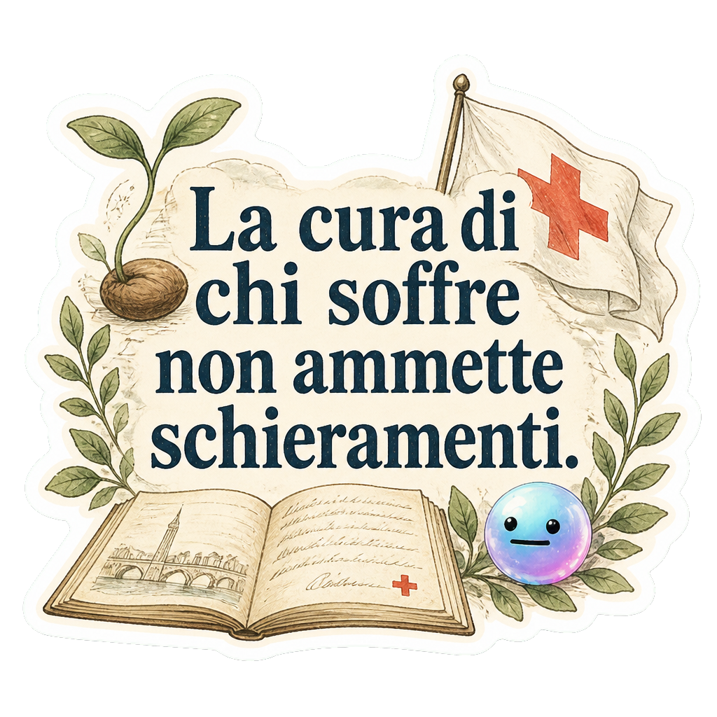La cura di chi soffre non ammette schieramenti.