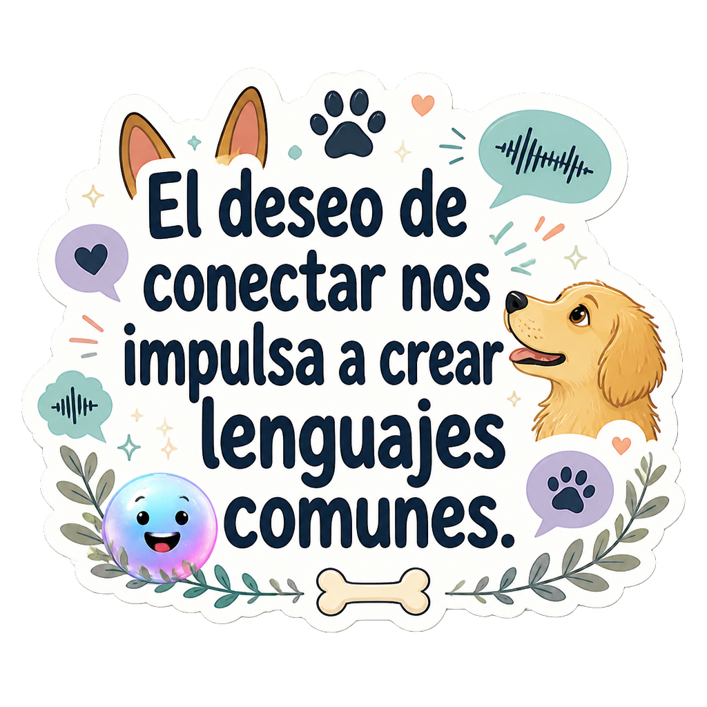 El deseo de conectar nos impulsa a crear lenguajes comunes.