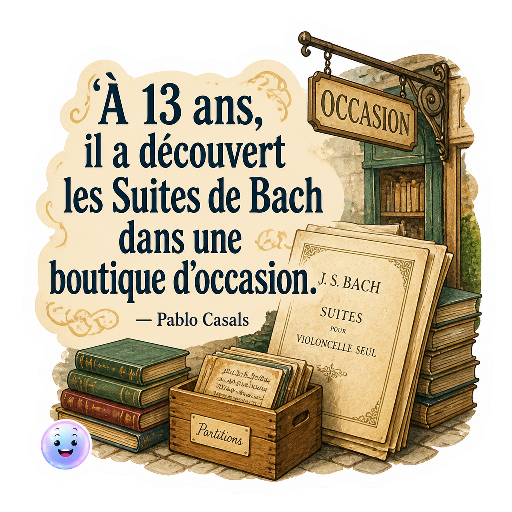À 13 ans, il a découvert les Suites de Bach dans une boutique d'occasion.