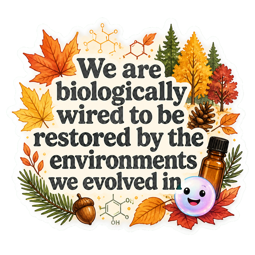 We are biologically wired to be restored by the environments we evolved in.