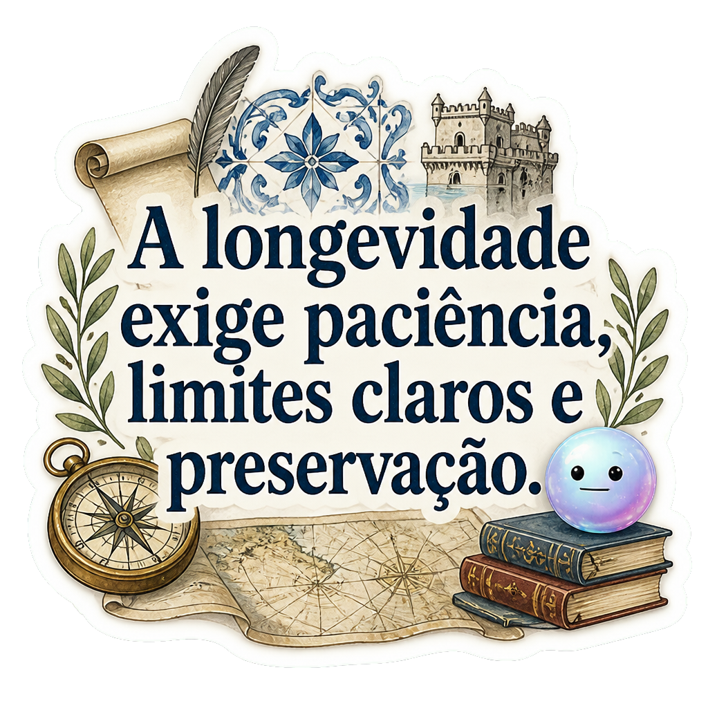 A longevidade exige paciência, limites claros e preservação.