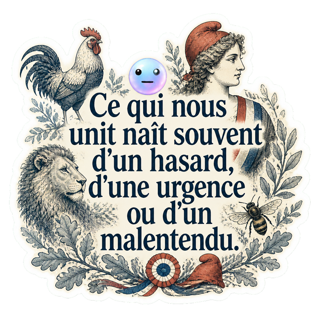 Ce qui nous unit naît souvent d'un hasard, d'une urgence ou d'un malentendu.