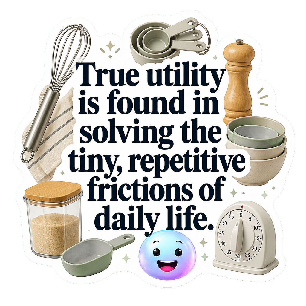 True utility is found in solving the tiny, repetitive frictions of daily life.