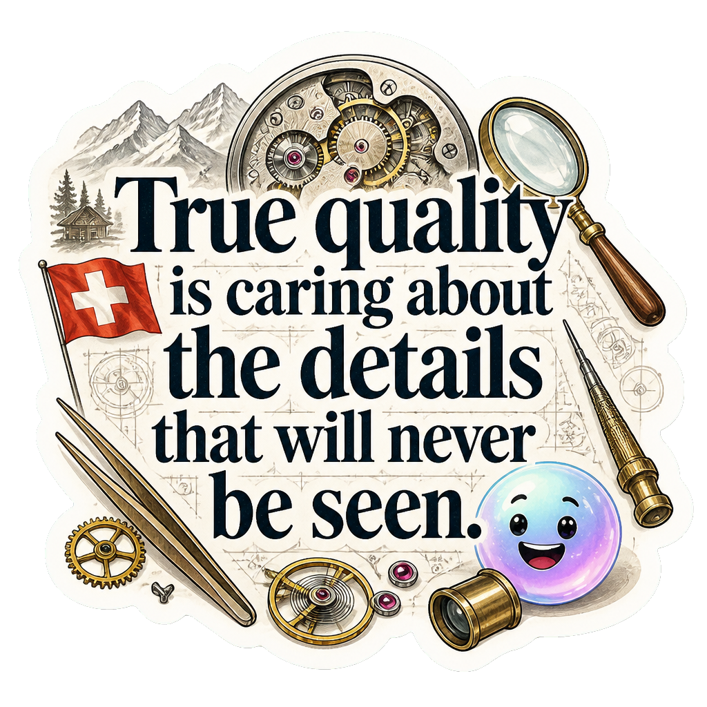 True quality is caring about the details that will never be seen.