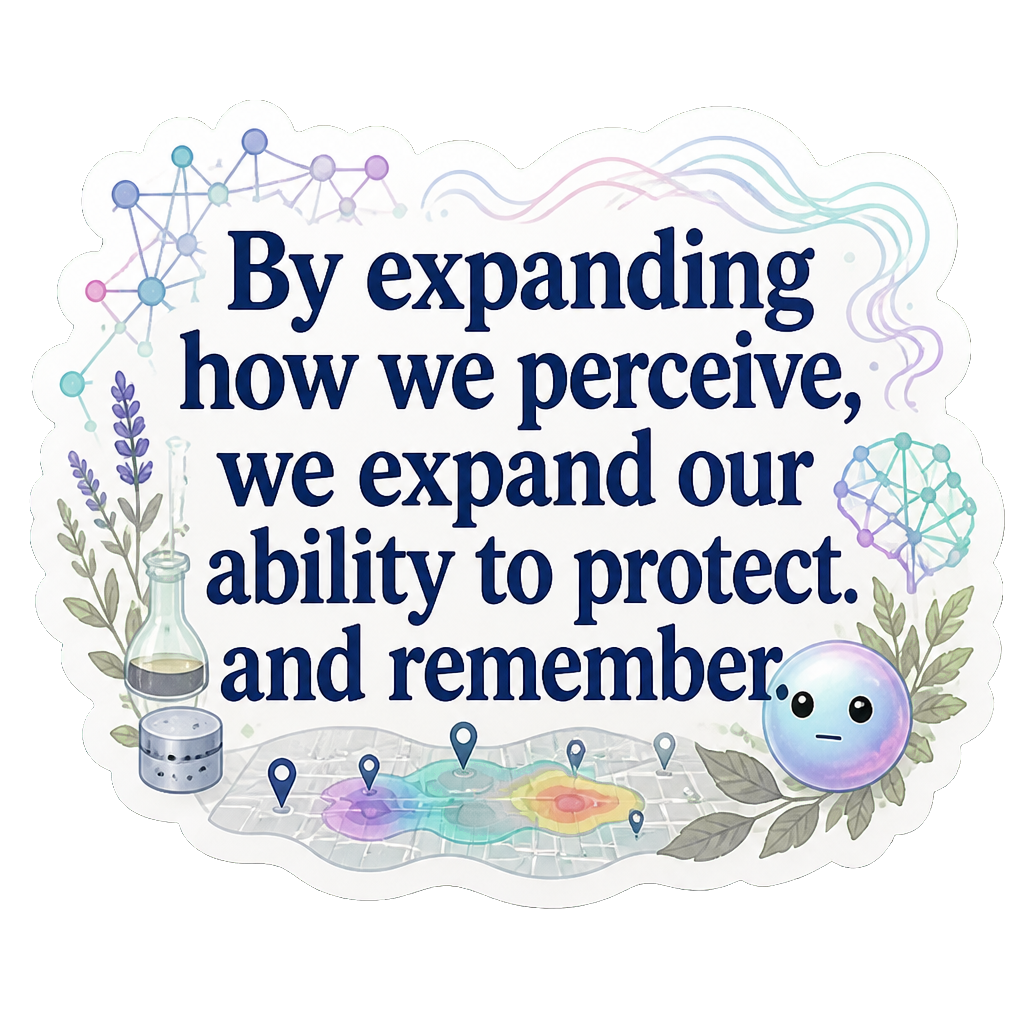 By expanding how we perceive, we expand our ability to protect and remember.