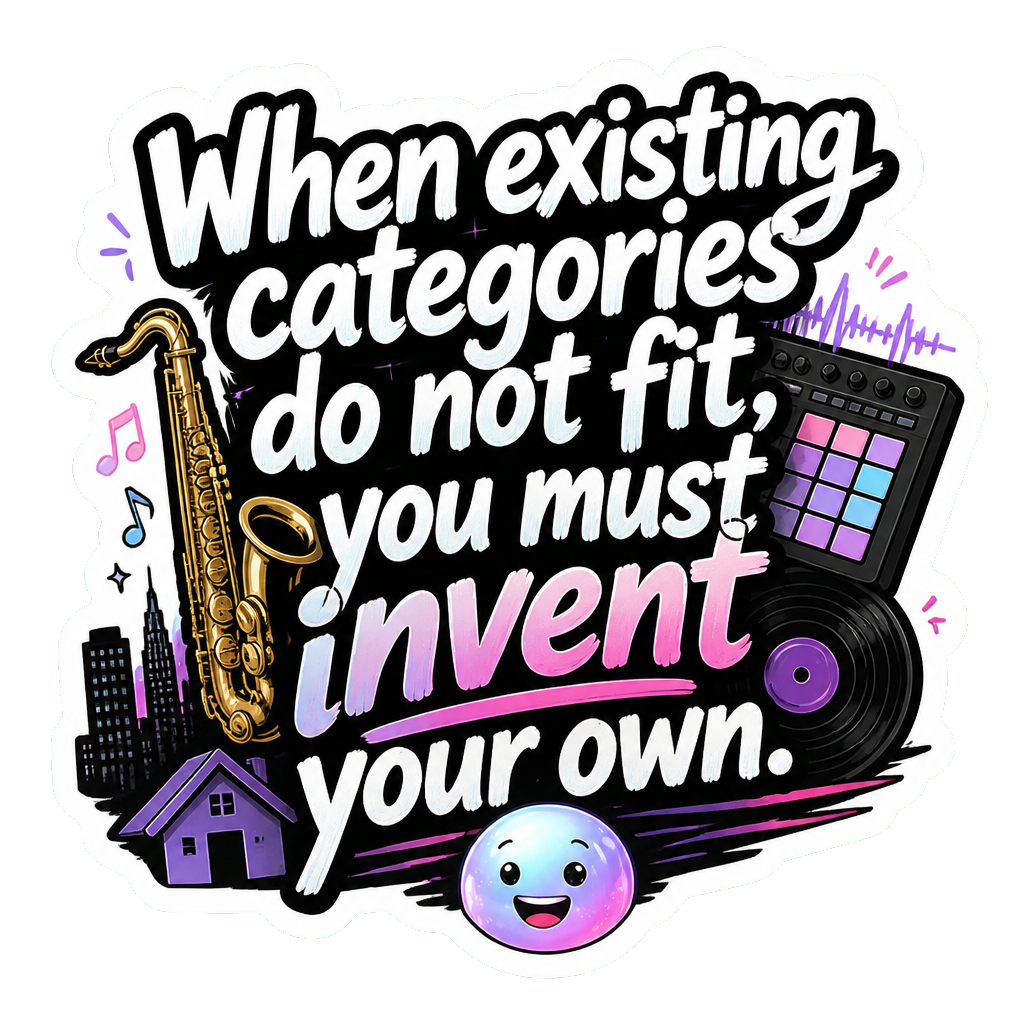 When existing categories do not fit, you must invent your own.