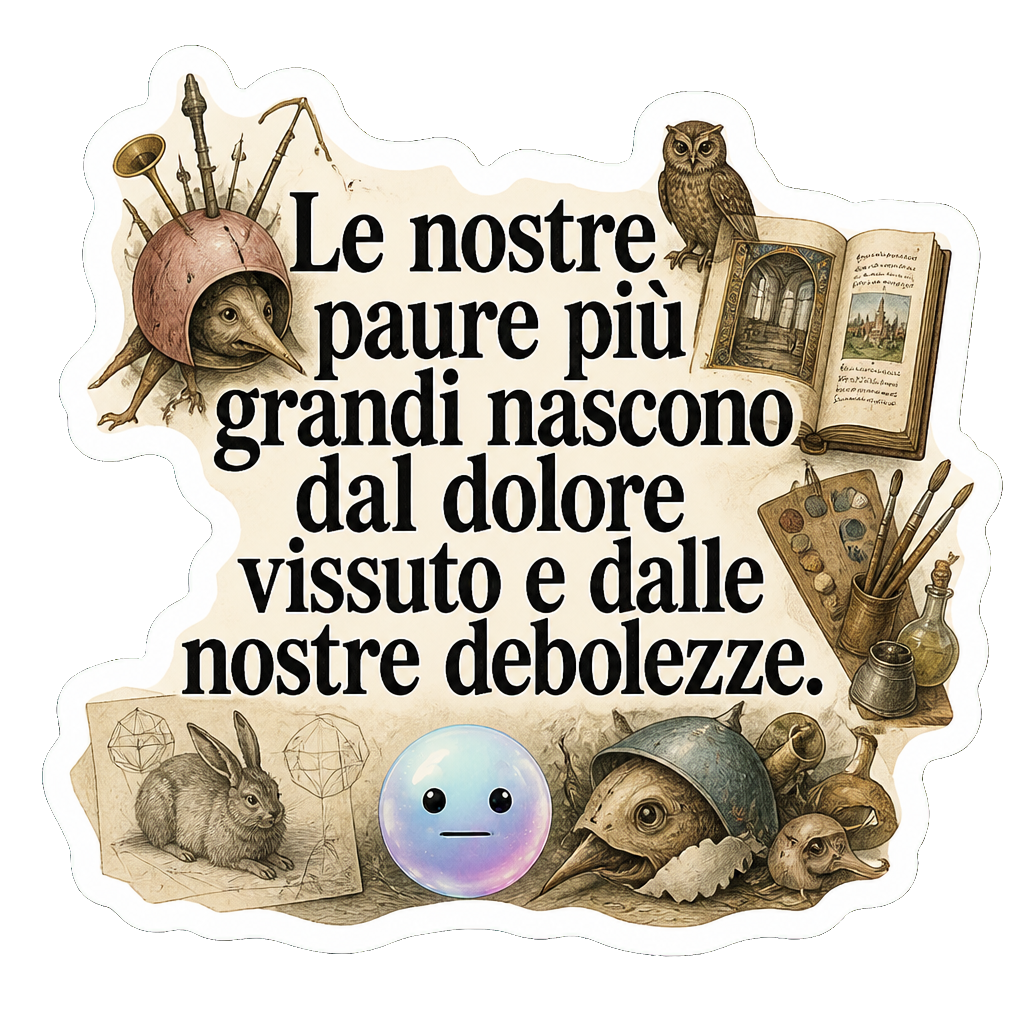 Le nostre paure più grandi nascono dal dolore vissuto e dalle nostre debolezze.