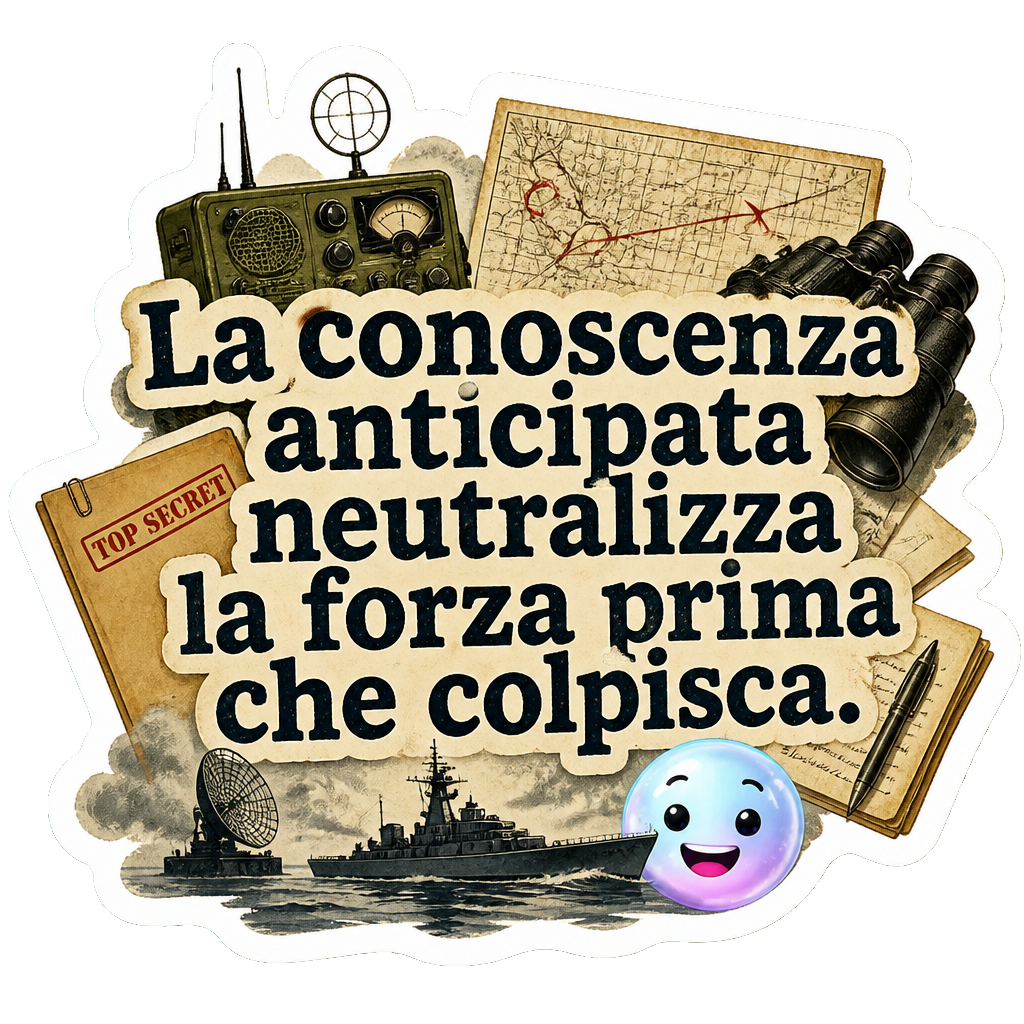 La conoscenza anticipata neutralizza la forza prima che colpisca.