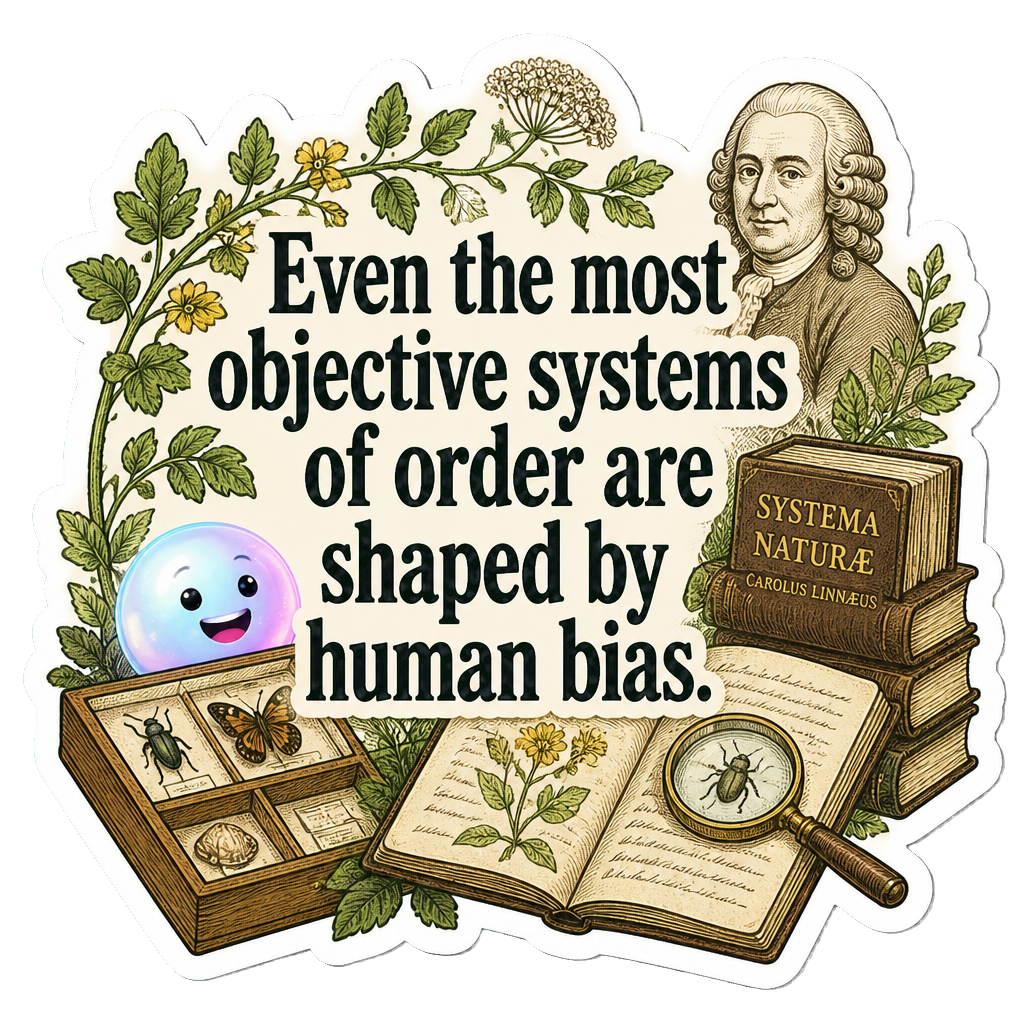 Even the most objective systems of order are shaped by human bias.