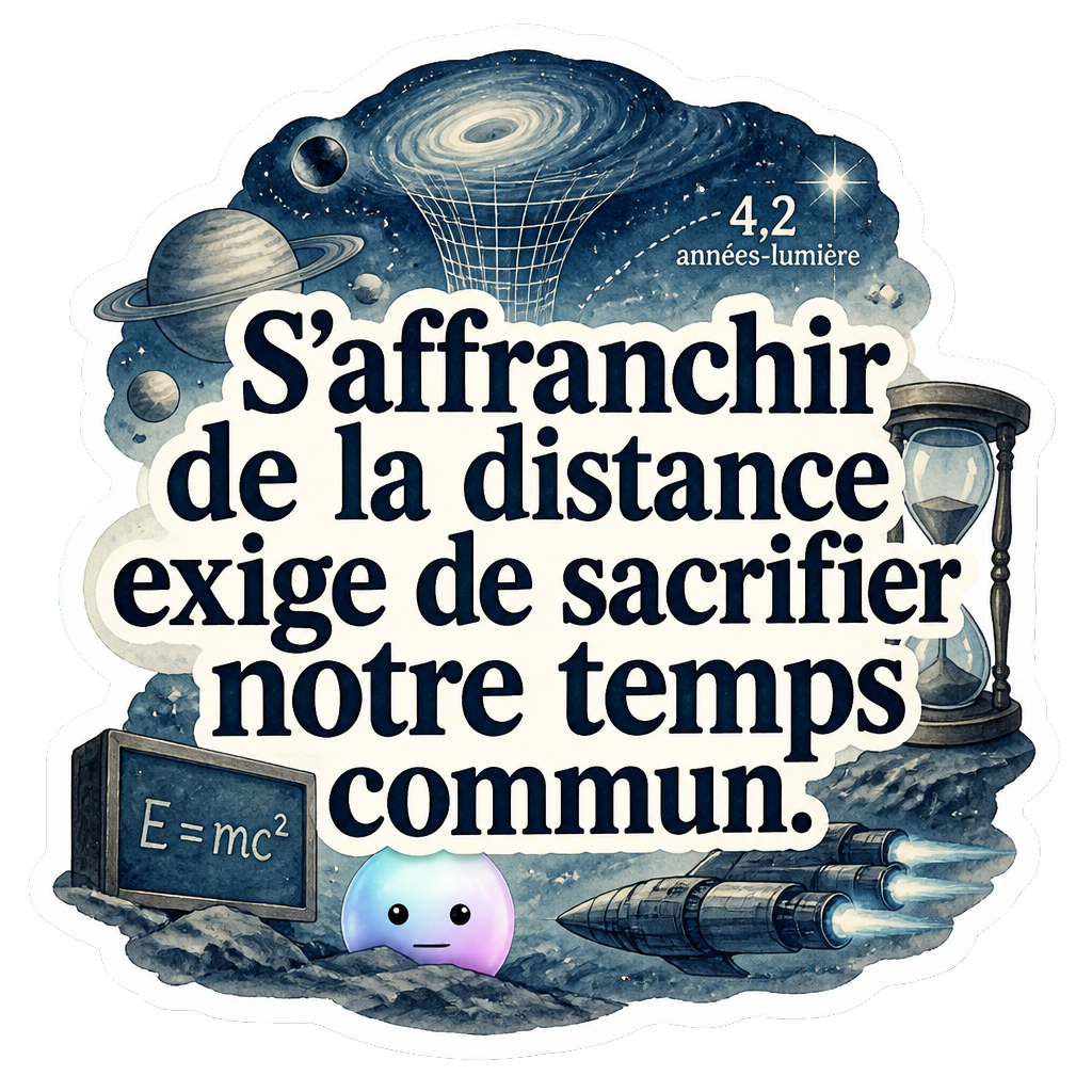 S'affranchir de la distance exige de sacrifier notre temps commun.