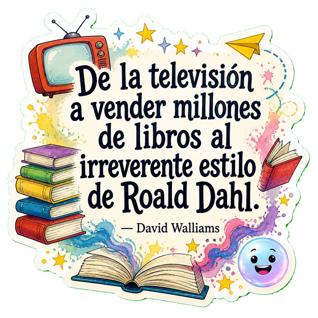 De la televisión a vender millones de libros al irreverente estilo de Roald Dahl.