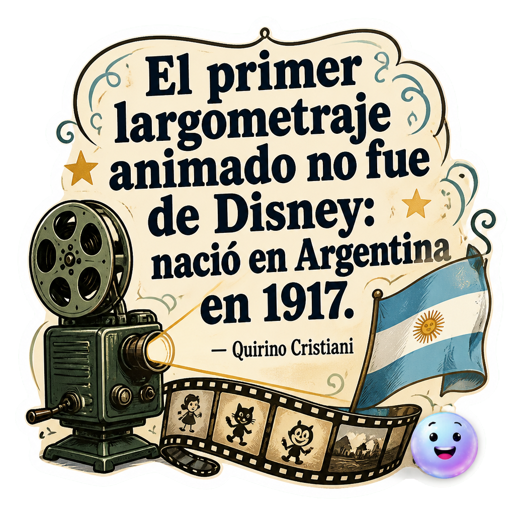 El primer largometraje animado no fue de Disney: nació en Argentina en 1917.