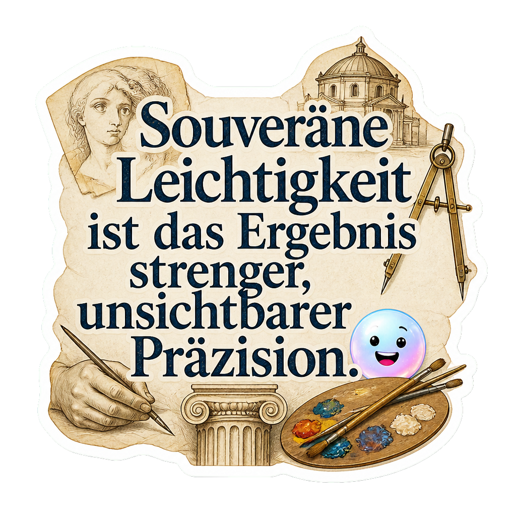 Souveräne Leichtigkeit ist das Ergebnis strenger, unsichtbarer Präzision.