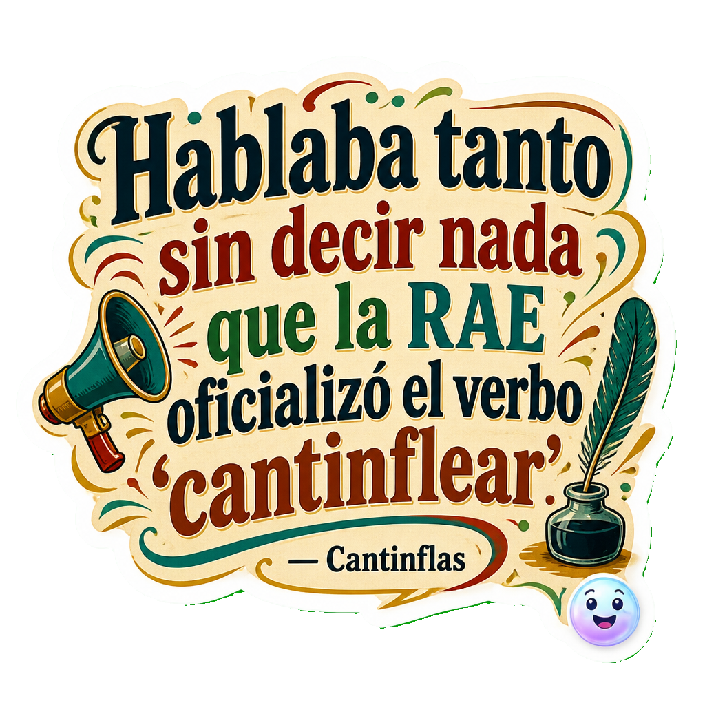 Hablaba tanto sin decir nada que la RAE oficializó el verbo 'cantinflear'.