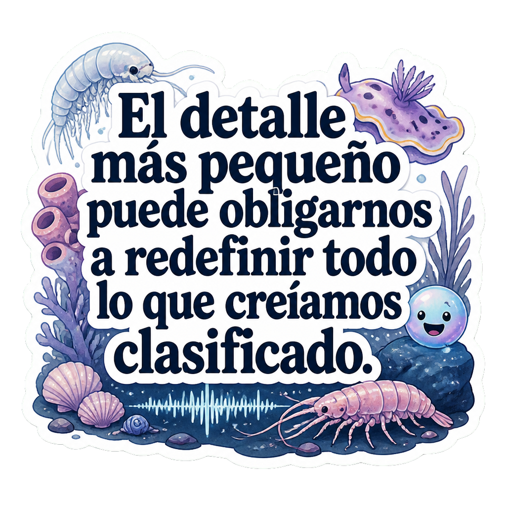 El detalle más pequeño puede obligarnos a redefinir todo lo que creíamos clasificado.