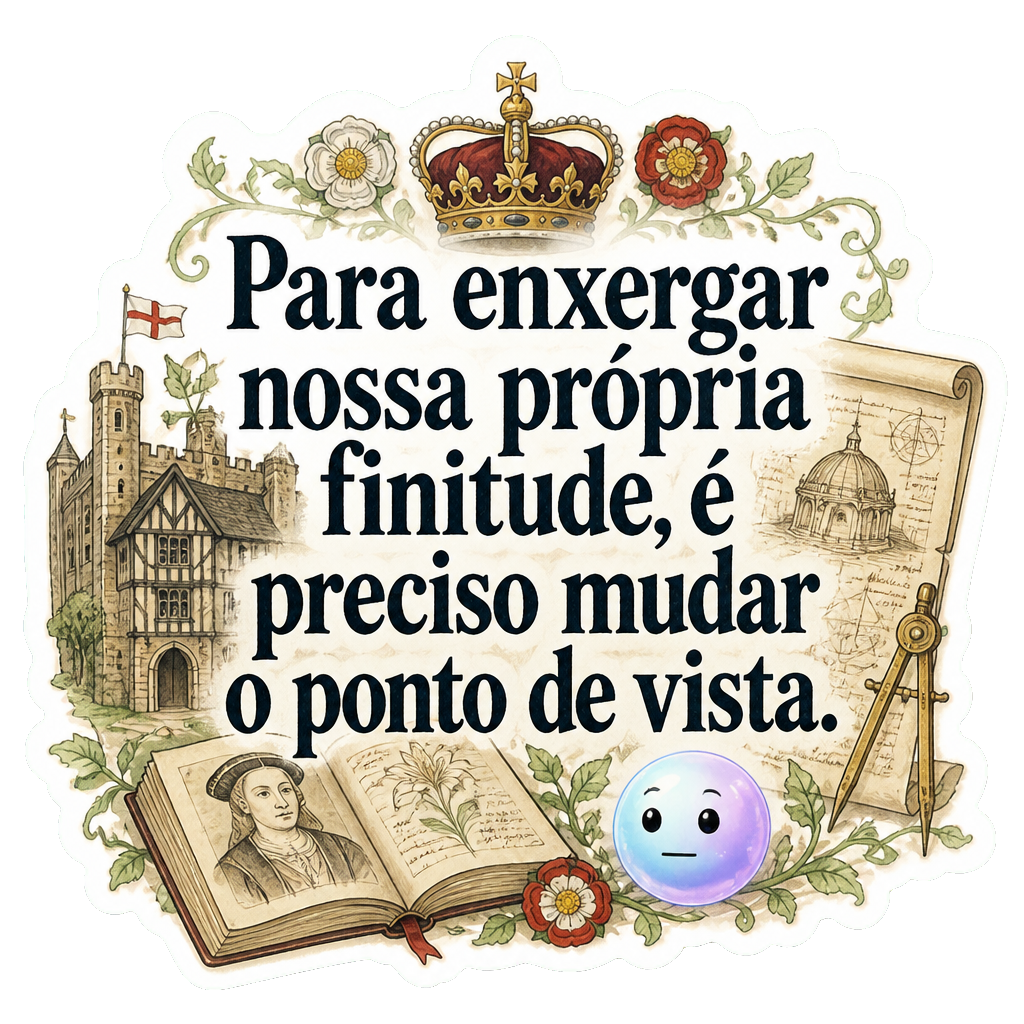 Para enxergar nossa própria finitude, é preciso mudar o ponto de vista.