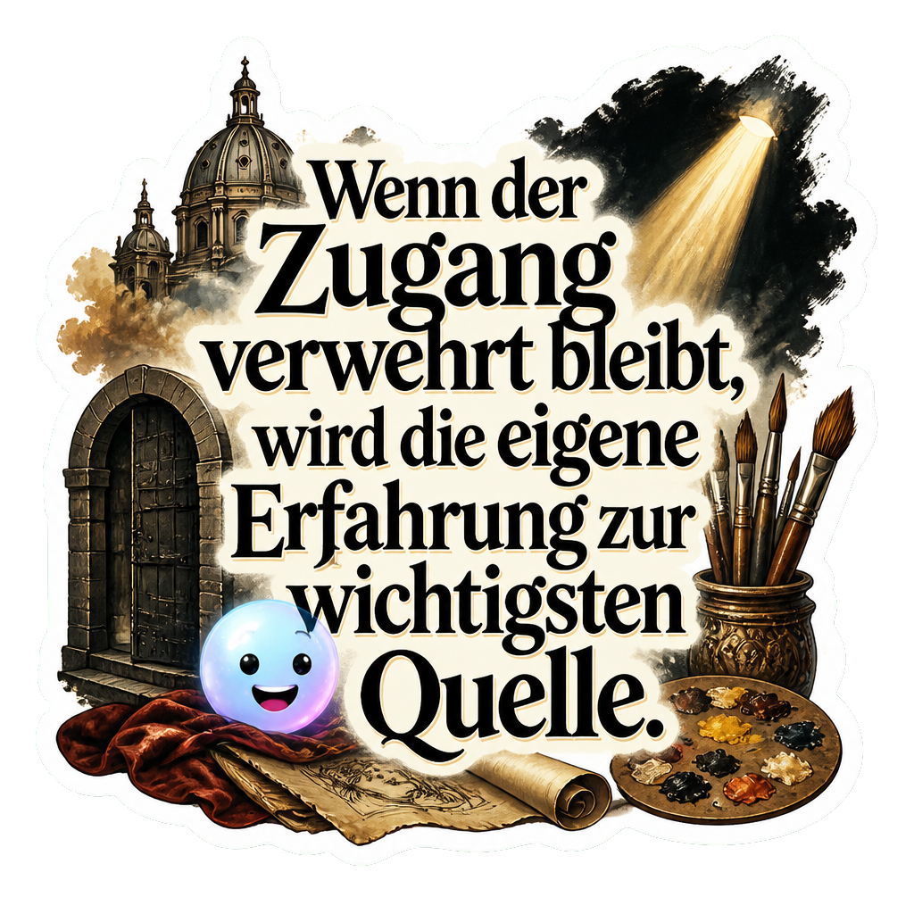 Wenn der Zugang verwehrt bleibt, wird die eigene Erfahrung zur wichtigsten Quelle.