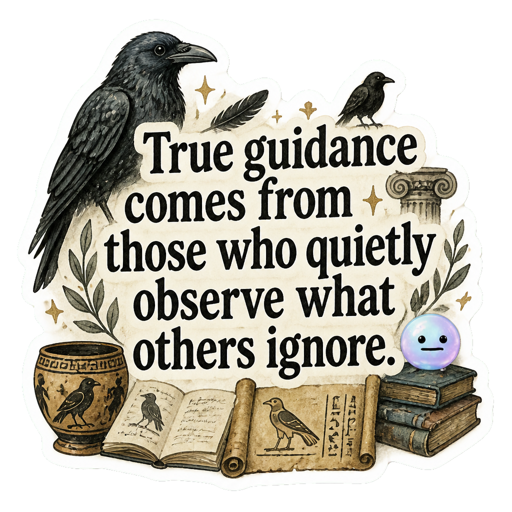 True guidance comes from those who quietly observe what others ignore.