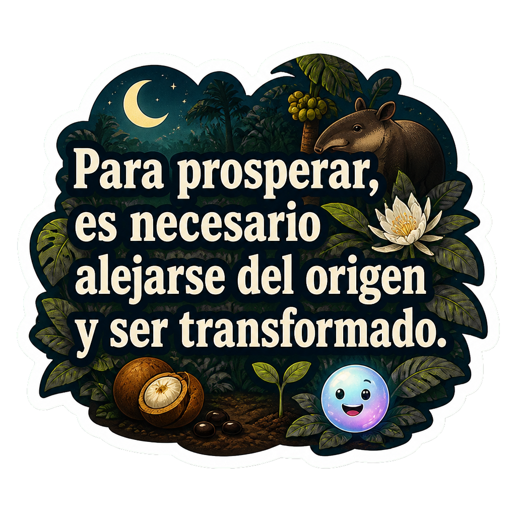 Para prosperar, es necesario alejarse del origen y ser transformado.