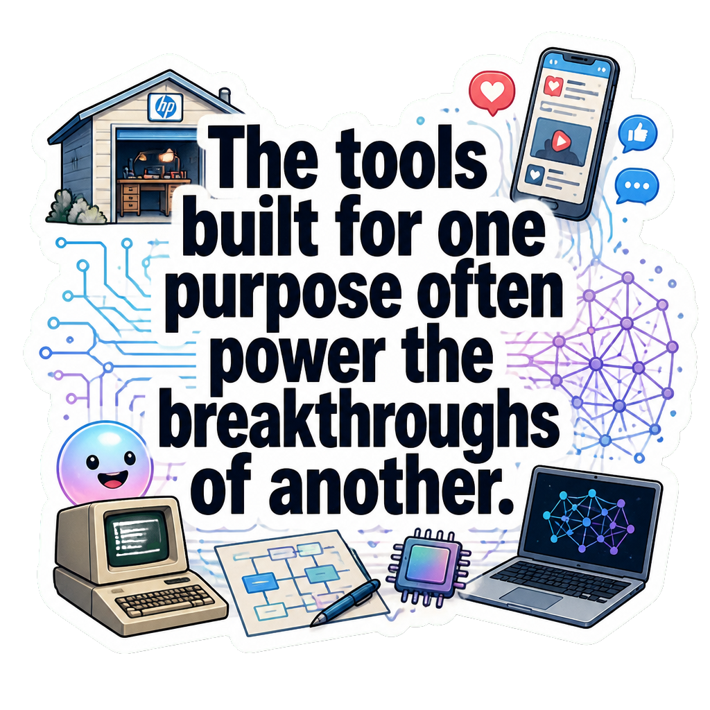 The tools built for one purpose often power the breakthroughs of another.