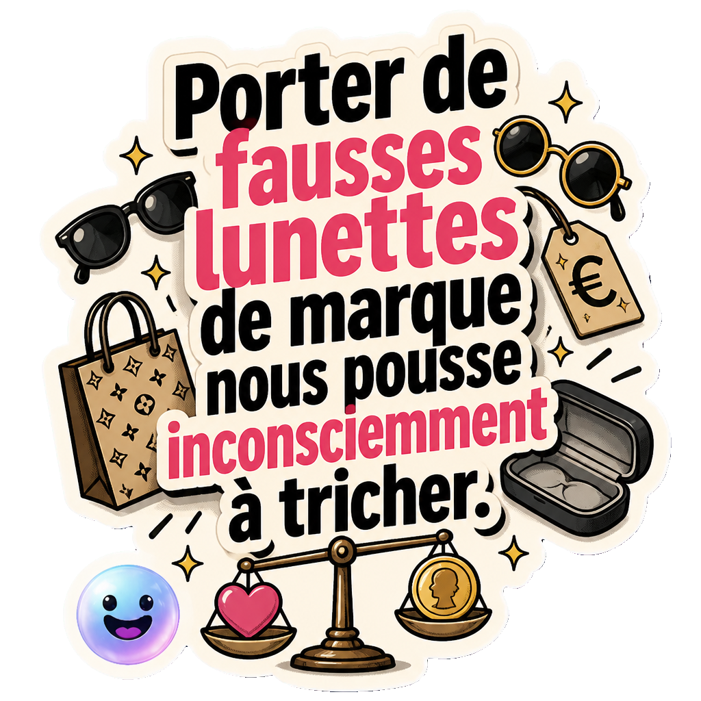 Porter de fausses lunettes de marque nous pousse inconsciemment à tricher.