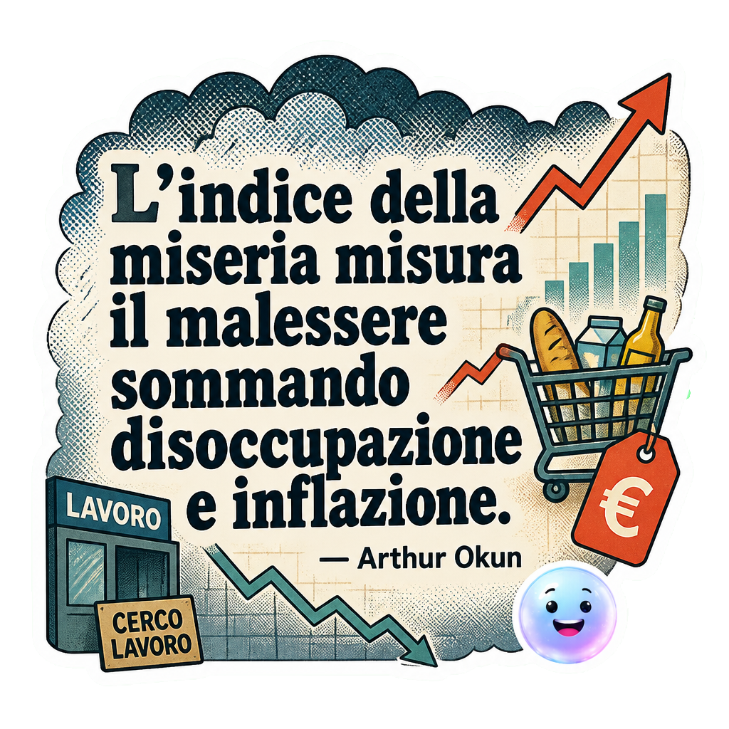 L'indice della miseria misura il malessere sommando disoccupazione e inflazione.
