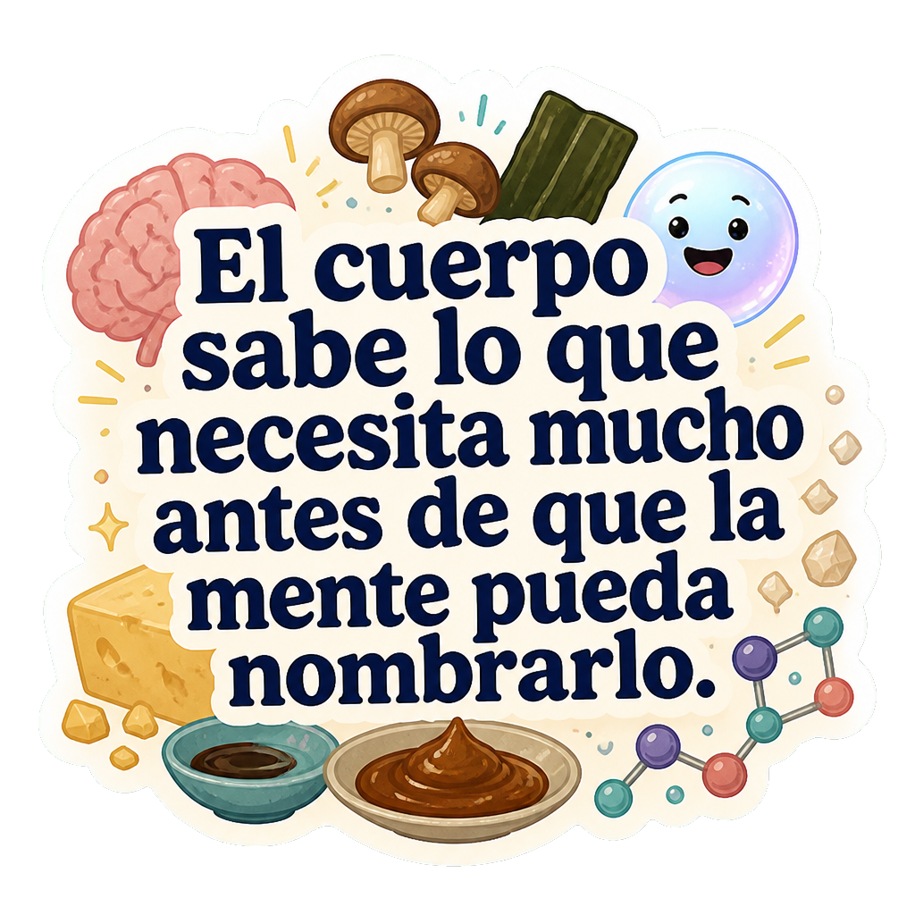El cuerpo sabe lo que necesita mucho antes de que la mente pueda nombrarlo.