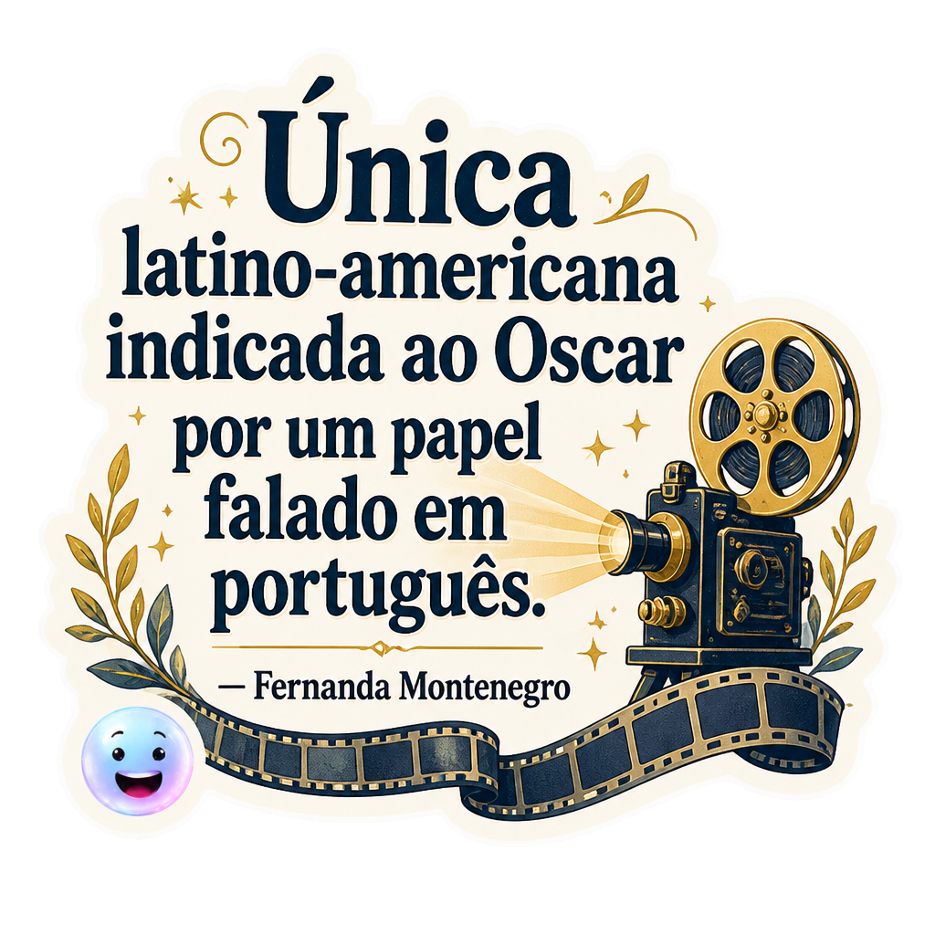 Única latino-americana indicada ao Oscar por um papel falado em português.