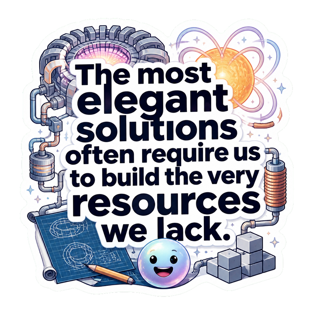 The most elegant solutions often require us to build the very resources we lack.