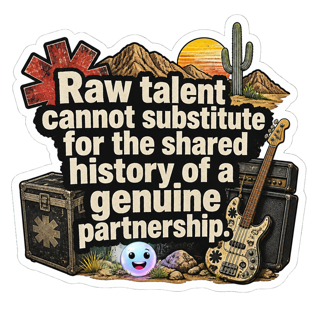 Raw talent cannot substitute for the shared history of a genuine partnership.