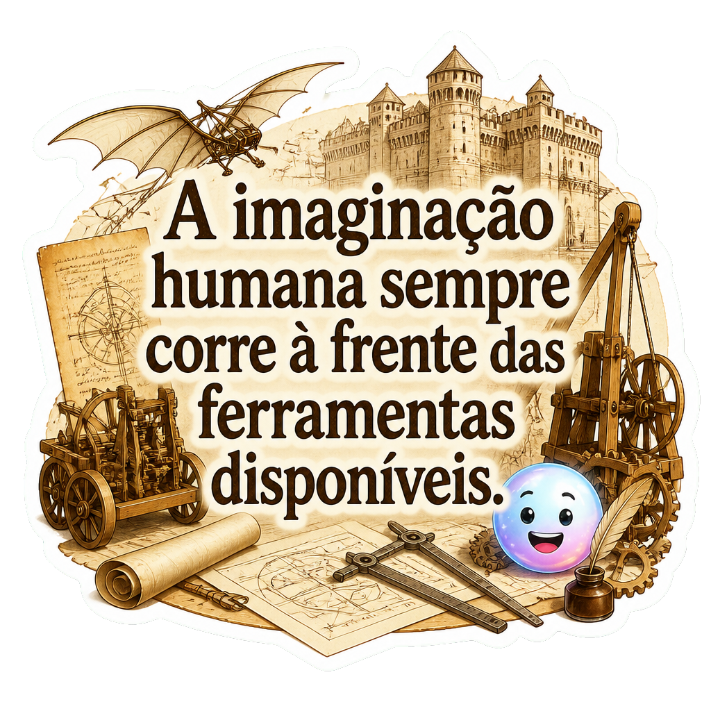A imaginação humana sempre corre à frente das ferramentas disponíveis.