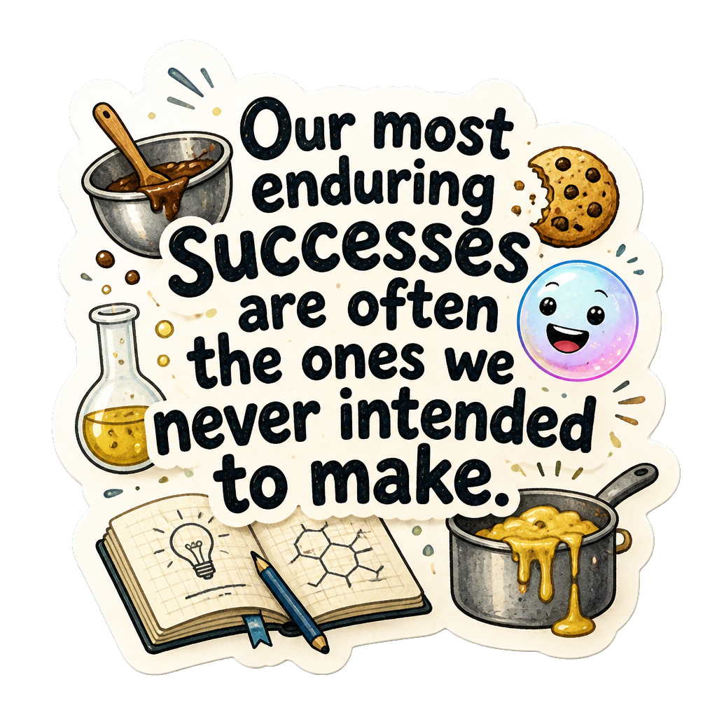 Our most enduring successes are often the ones we never intended to make.